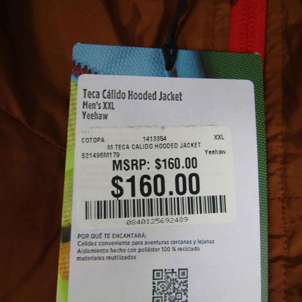 Cotopaxi Teca Calido Reversible Hybrid Hooded Jacket Men's XXL Yeehaw Outdoors - Picture 5 of 7